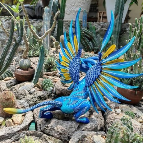 Customizable Glifo Mythological Beast Alebrije Hand Carved Bull