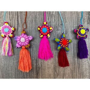 3 Handcrafted Mexican Star Ornaments Add Colorful Artisan Touch to Your Christmas Tree