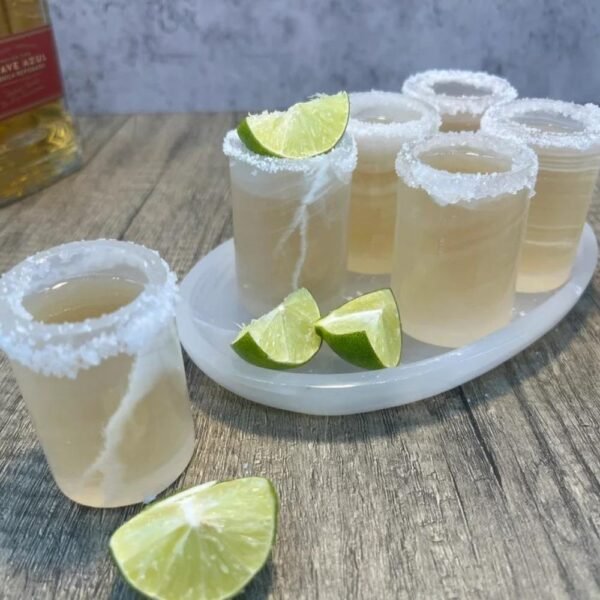 Luxury tequila shot glass, Onyx stone Mexican shot glasses, Unique shot glasses as fat