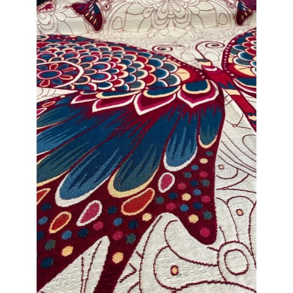 Mexican blanket, Butterflies design, Bed cover, Full size blanket