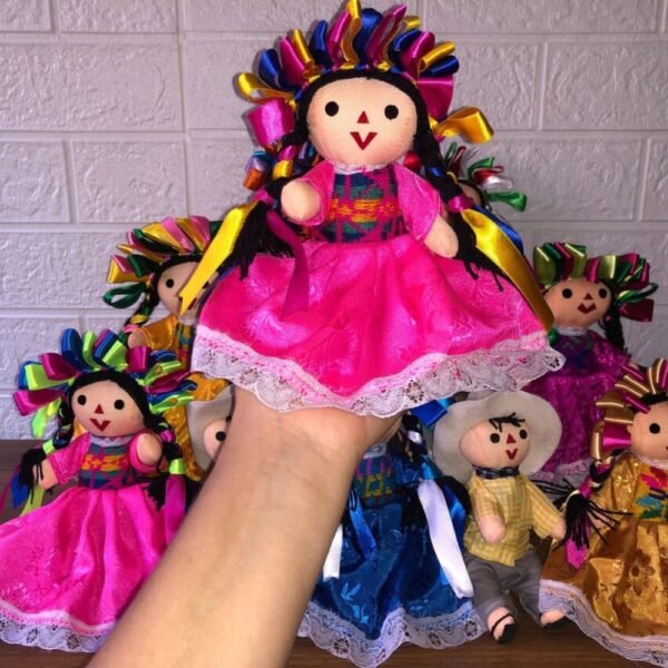 4 Christmas ornaments, Mexican christmas, Mexican ornaments, Lele doll, Poncho doll, Mexican dolls