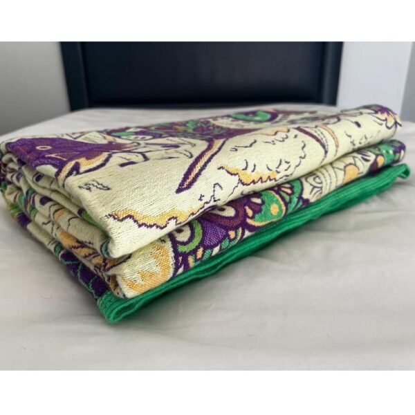 Bed Cover Throw Quilt Hummingbird Floral Mexican Style Handmade. Soft, Colorful And Warm Blanket For Winter