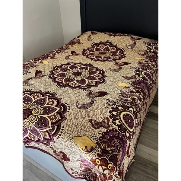 Hummingbird Mandala Mexican Quilt - Handmade, Soft, and Warm Bed Cover for Winter - Image 10