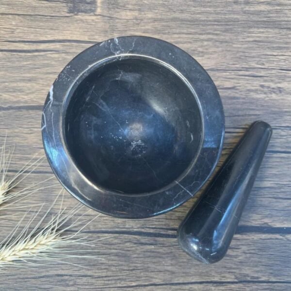 Herb grinder, Mortar and pestle, Molcajete, Sause bowl, Spice grinder, Spice grinder, Pill grinder, Set of 2 pieces