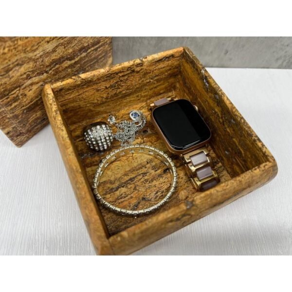 Large jewelry box, Cosmetic box, Marble jewelry box, Stone jewelry box, Jewelry storage tray, Vanity tray bathroom