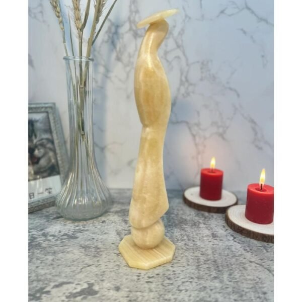 Luxury Guadalupe Virgin sculpture, harmony Mary Virgin stone, Marble Joy, Natural Genuine Rock And Hand Carved. Large Piece Home Decor