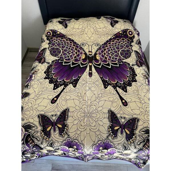 Mexican blanket, Butterflies design, Bed cover, Full size blanket