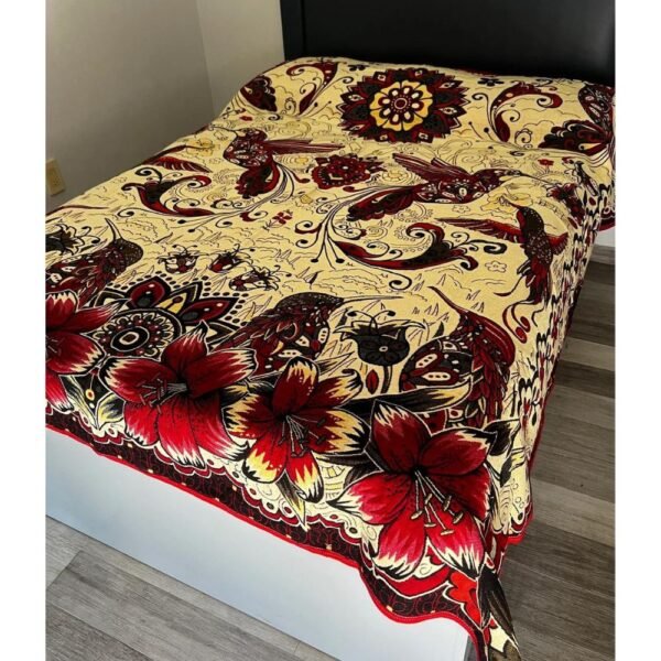 Mexican blanket, Hummingbird design, Bed cover, Full size blanket