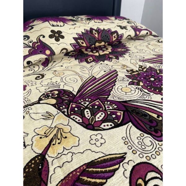 Mexican blanket, Hummingbird design, Bed cover, Full size blanket (6)