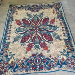 Mexican blanket, Mandala design, Bed cover, Full size blanket