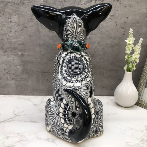 Talavera Chihuahua, Ceramic dog, Talavera pottery, Mexican pottery, Chihuahua statue, Dog sculpture