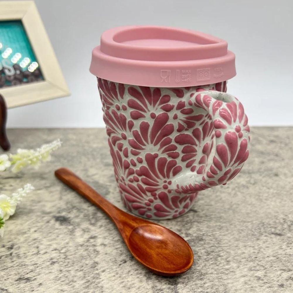 https://mexroots.com/wp-content/uploads/2023/06/Cappuccino-Cup-Wooden-Spoon-Mexican-Coffee-Mug-Puebla-Talavera-Pottery-1.jpg