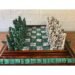Chess set, Resin Chess set in green and white, Mexican chess, Chess set handmade, Soviet chess set, Wooden