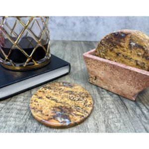 Elegant coasters, Cup holder coaster, Marble coaster set, Stone coaster set, Gemstone coasters, 7 pieces in white