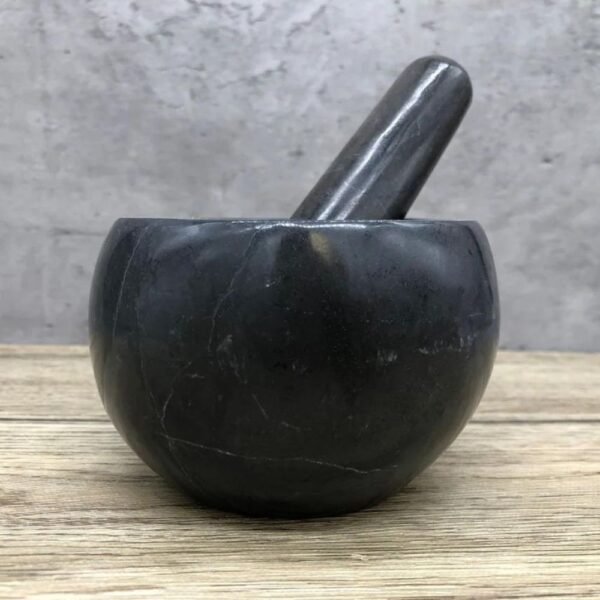 Herb grinder, Mortar and pestle, Molcajete, Sause bowl, Spice grinder, Spice grinder, Pill grinder, Set of 2 pieces