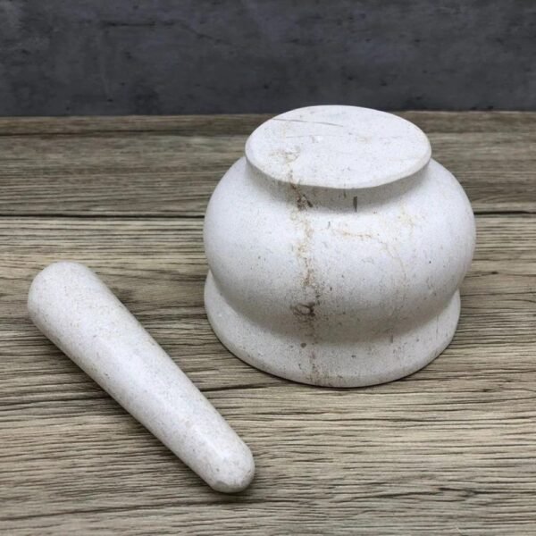 Herb grinder, Mortar and pestle, Molcajete, Sause bowl, Spice grinder, Spice grinder, Pill grinder, Set of 2 pieces