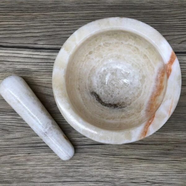 Herb grinder, Mortar and pestle, Molcajete, Sause bowl, Spice grinder, Spice grinder, Pill grinder, Set of 2 pieces