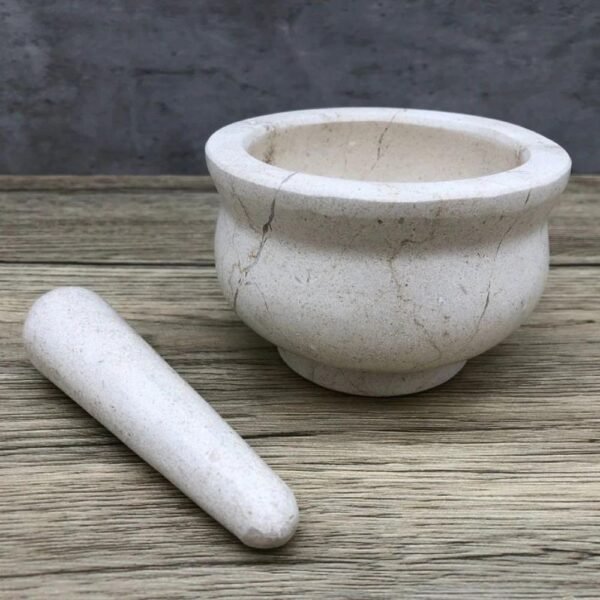 Herb grinder, Mortar and pestle, Molcajete, Sause bowl, Spice grinder, Spice grinder, Pill grinder, Set of 2 pieces