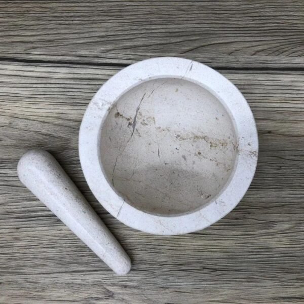 Herb grinder, Mortar and pestle, Molcajete, Sause bowl, Spice grinder, Spice grinder, Pill grinder, Set of 2 pieces