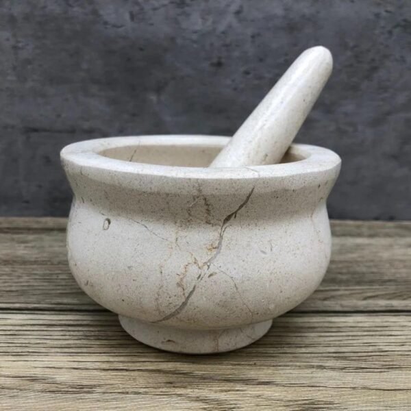 Herb grinder, Mortar and pestle, Molcajete, Sause bowl, Spice grinder, Spice grinder, Pill grinder, Set of 2 pieces