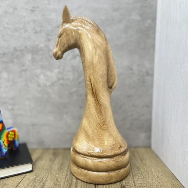 LARGE Ceramic Night Piece For Home Decor Interior Design, Chess set Horse Statue