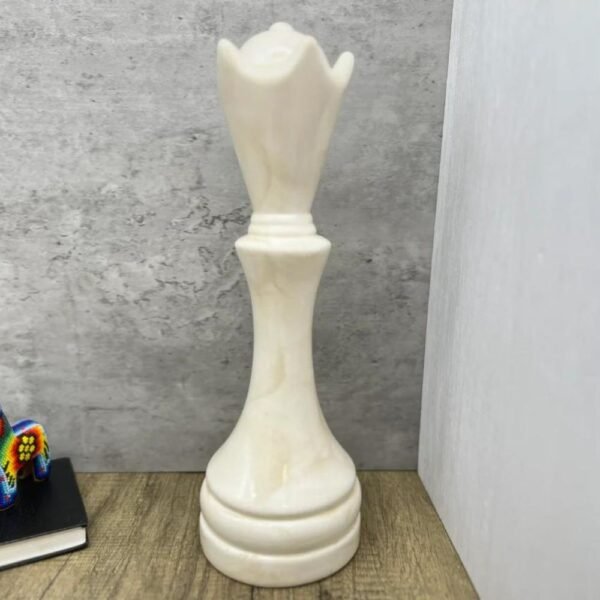 LARGE Ceramic Queen Chess Piece For Home Decor Interior Design, Chess set Queen Statue