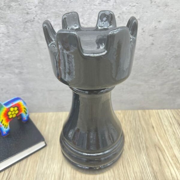 LARGE Ceramic Rook Chess Piece For Home Decor Interior Design, Chess set Tower Statue