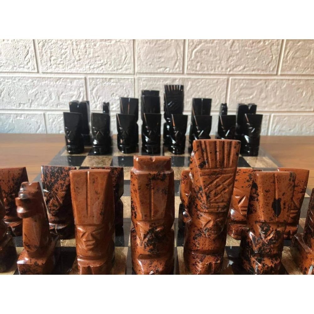 Obsidian Chess Set: Harness the Power of Volcanic Glass