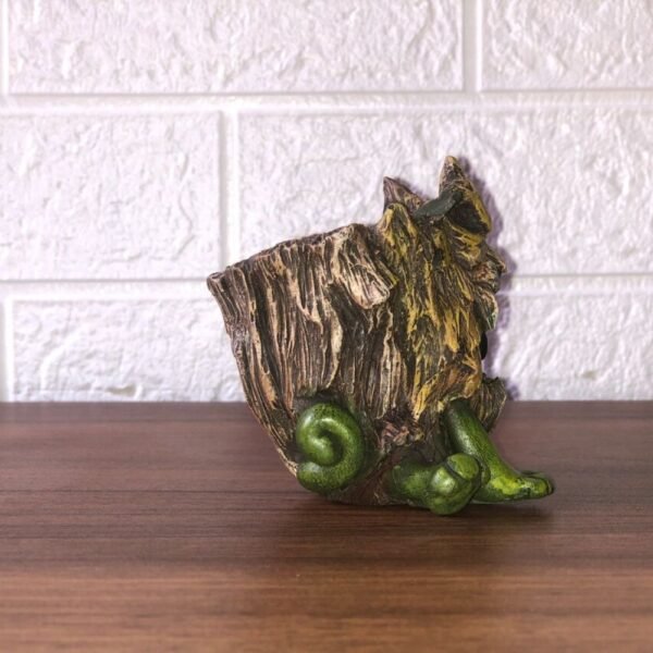 Log Planter Sculpture for Flowers, Cactus and Succulent Plants, Indoor or Outdoor Home Decor, Modern Flower Pot, Animal Planter, 3 X 2