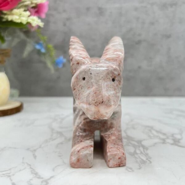 Marble Stone rabbit, Rabbit sculpture, Bunny figure, Rabbit statue, Marble rabbit, Carved stone animal, Stone bunny