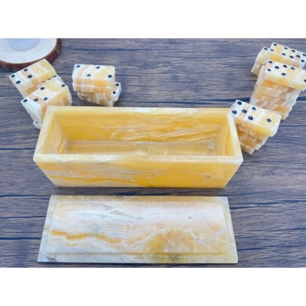 Marble game, Domino set, Dominoes game, Vintage dominioes, Yellow or Honey domino