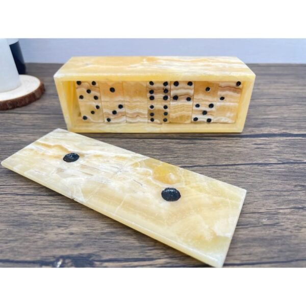 Marble game, Domino set, Dominoes game, Vintage dominioes, Yellow or Honey domino