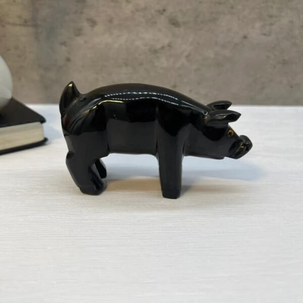 Pig marble sculpture , Stone porcupine statue, Pig carving, Piggy statue Decorative , Carved stone animal