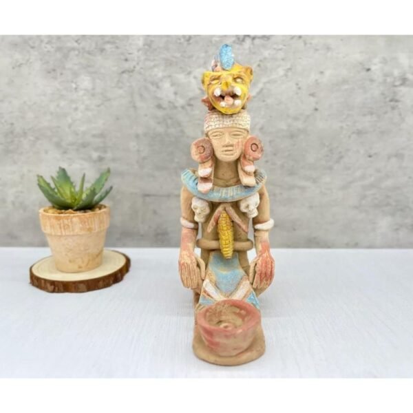 Guardián Of The Mountain’s Handcraft Mexican Culture Home Decor Prehispanic Piece Vintage Rustic Clay Mateial Folk Art