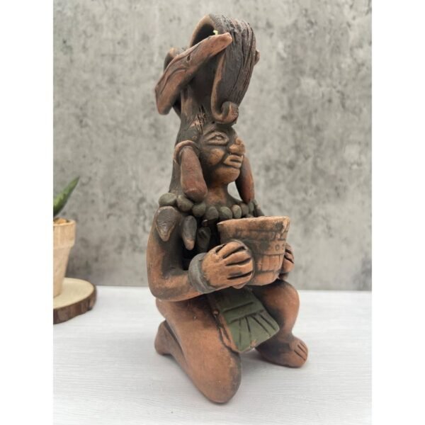 Guardian Of The Seed Handcraft Mexican Culture Home Decor Prehispanic Vintage Rustic Clay Material Antique Ancrestral Figurines