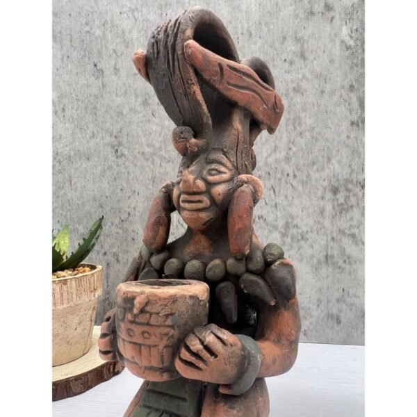Guardian Of The Seed Handcraft Mexican Culture Home Decor Prehispanic Vintage Rustic Clay Material Antique Ancrestral Figurines