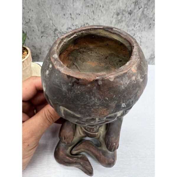 Huehueteotl Incense Burner, Lord Of Fire Handcraft Mexican Culture Home Decor Prehispanic Vintage Rustic Clay Material Antique Ancrestral Fi