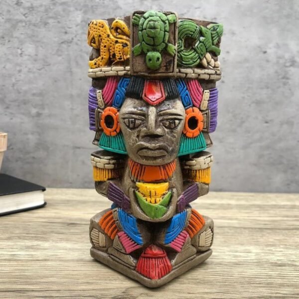 Mexican folk art, Mayan art, Mayan decor, Prehispanic, Mexican sculpture, Mayan warrior