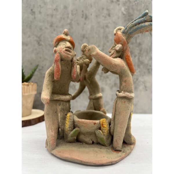 Peasants Dancing In The Fire Handcraft Mexican Culture Home Decor Prehispanic Vintage