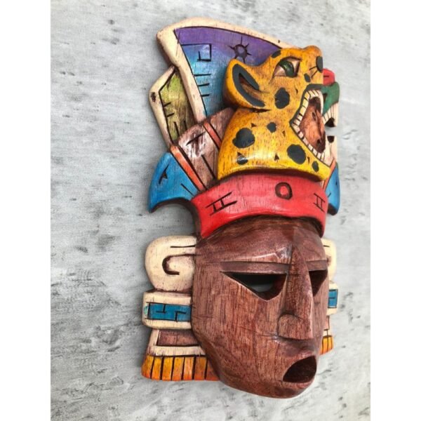 Prehispanic Wooden mask, Mayan culture, Mexican wall art, Hand carved ASK FOR CUSTOMIZE