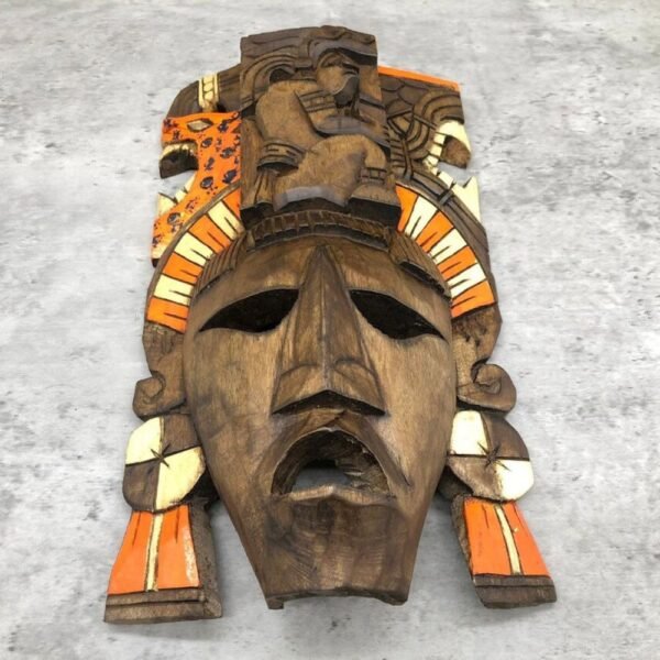 🗿Prehispanic Wooden Mask, Mayan Culture, Mexican Wall Art, Hand Carved - ASK FOR CUSTOMIZATION🎭 - Image 3