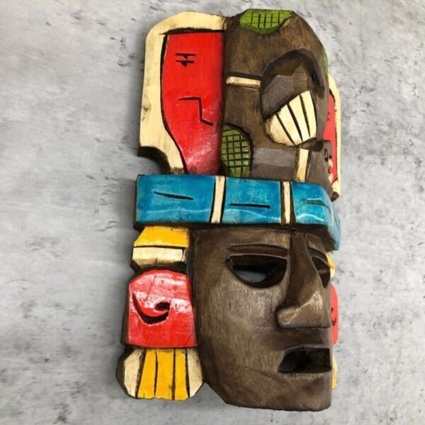 Prehispanic Wooden mask, Mayan culture, Mexican wall art, Hand carved ASK FOR CUSTOMIZE