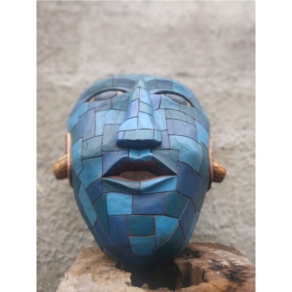 Prehispanic Wooden mask, Mayan culture, Mexican wall art, Hand carved ASK FOR CUSTOMIZE