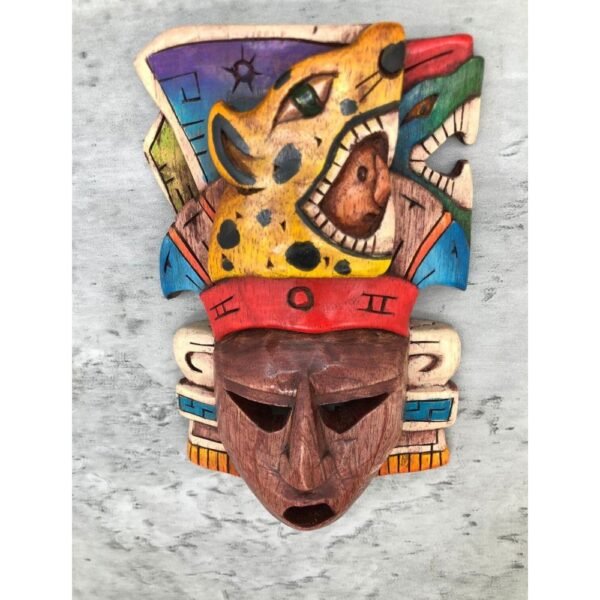 Prehispanic Wooden mask, Mayan culture, Mexican wall art, Hand carved ASK FOR CUSTOMIZE