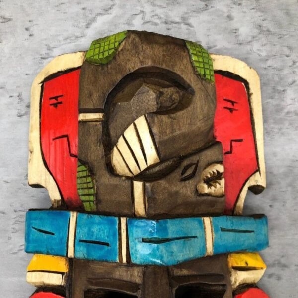 Prehispanic Wooden mask, Mayan culture, Mexican wall art, Hand carved ASK FOR CUSTOMIZE