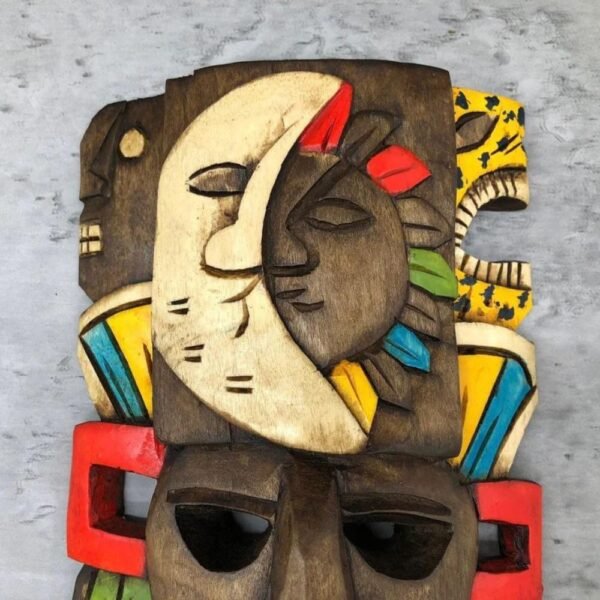 Prehispanic Wooden mask, Mayan culture, Mexican wall art, Hand carved ASK FOR CUSTOMIZE