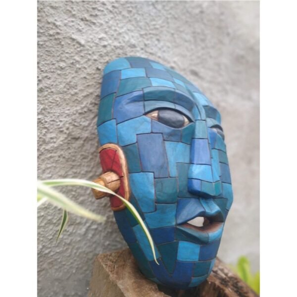 Prehispanic Wooden mask, Mayan culture, Mexican wall art, Hand carved ASK FOR CUSTOMIZE