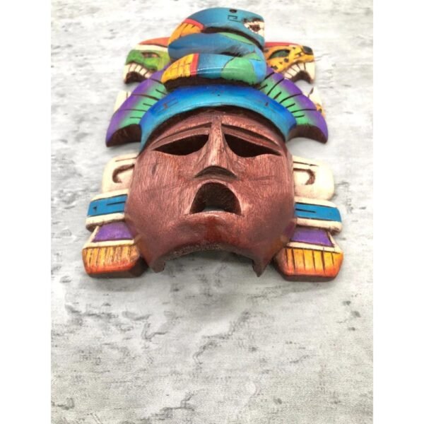 Prehispanic Wooden mask, Mayan culture, Mexican wall art, Hand carved ASK FOR CUSTOMIZE