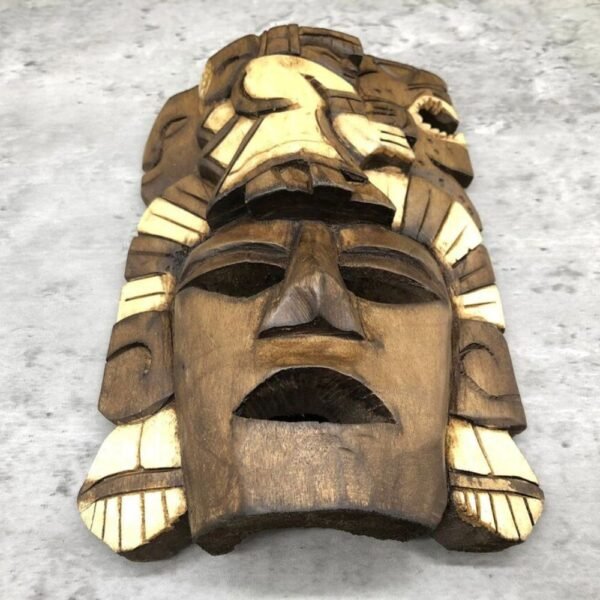 Prehispanic Wooden mask, Mayan culture, Mexican wall art, Hand carved ASK FOR CUSTOMIZE