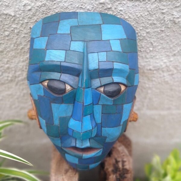 Prehispanic Wooden mask, Mayan culture, Mexican wall art, Hand carved ASK FOR CUSTOMIZE